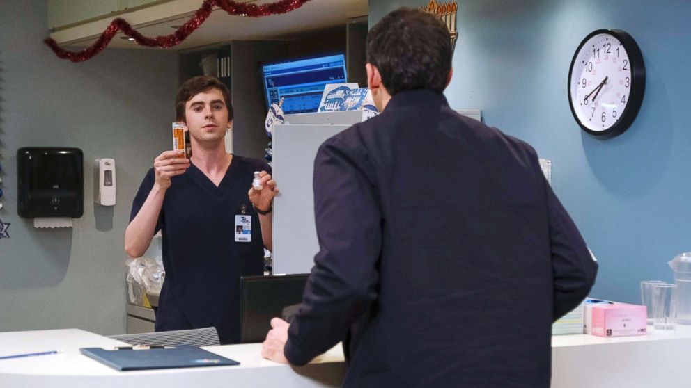 Freddie Highmore appears on "The Good Doctor."