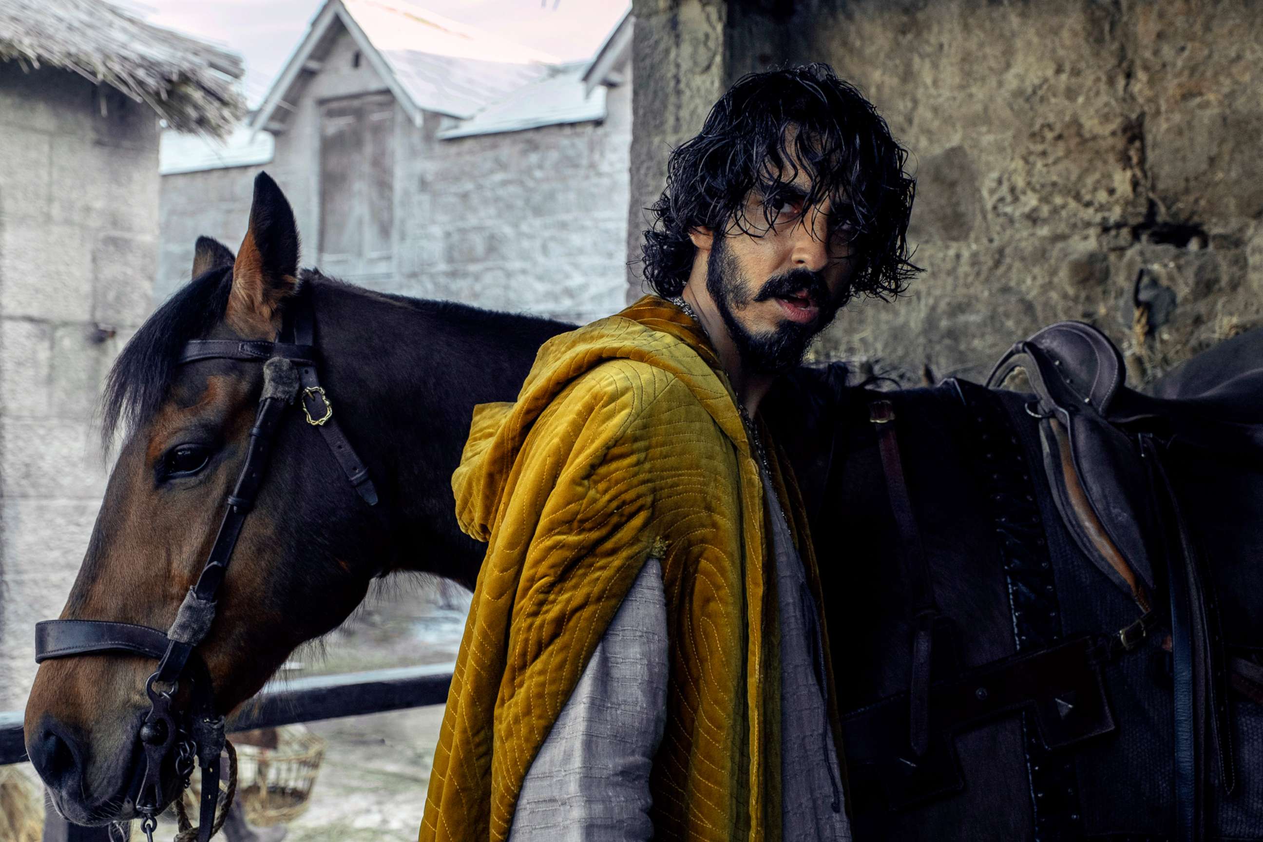 PHOTO: This image released by A24 shows Dev Patel in a scene from "The Green Knight."