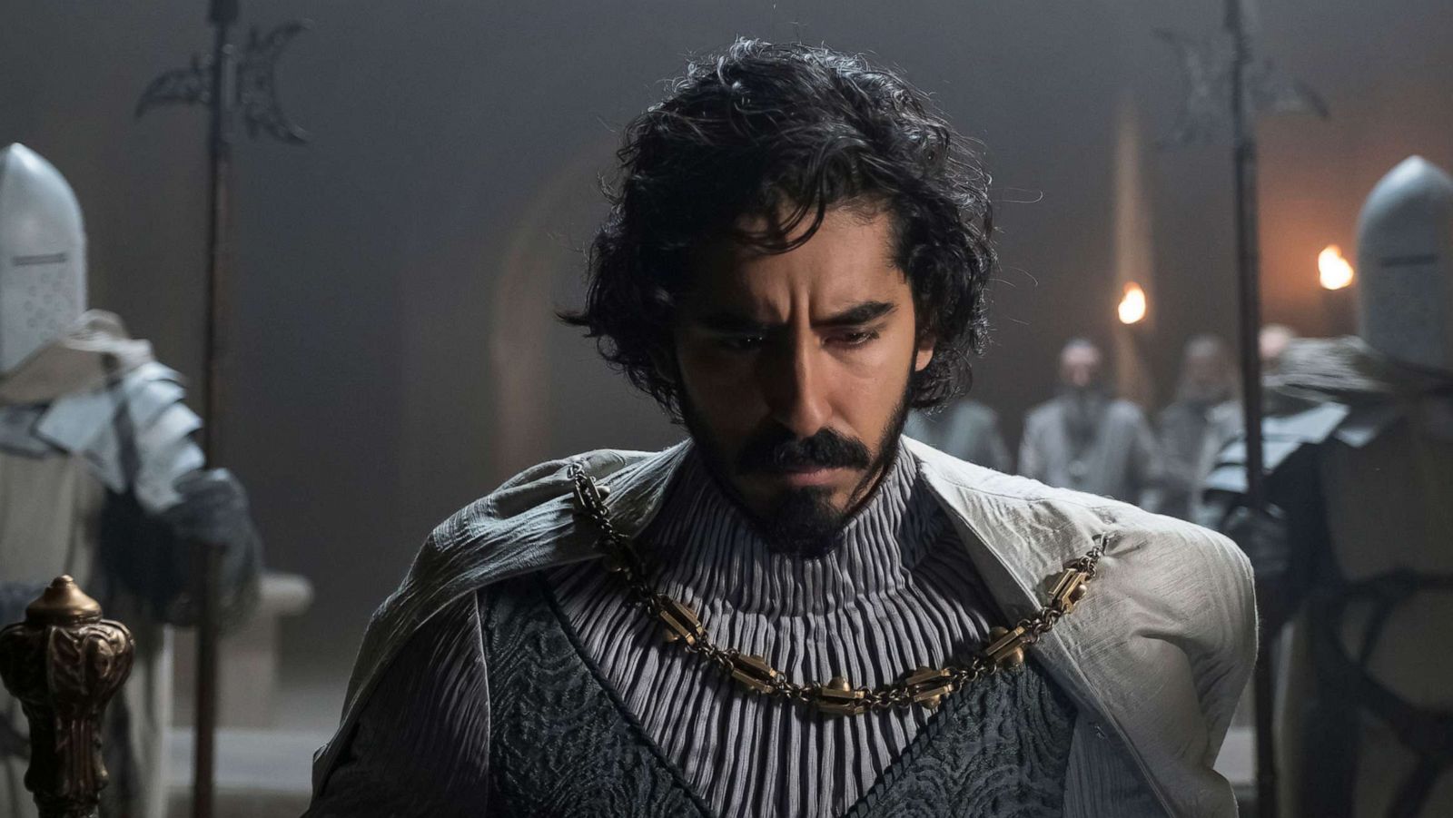 PHOTO: This image released by A24 shows Dev Patel in a scene from "The Green Knight."