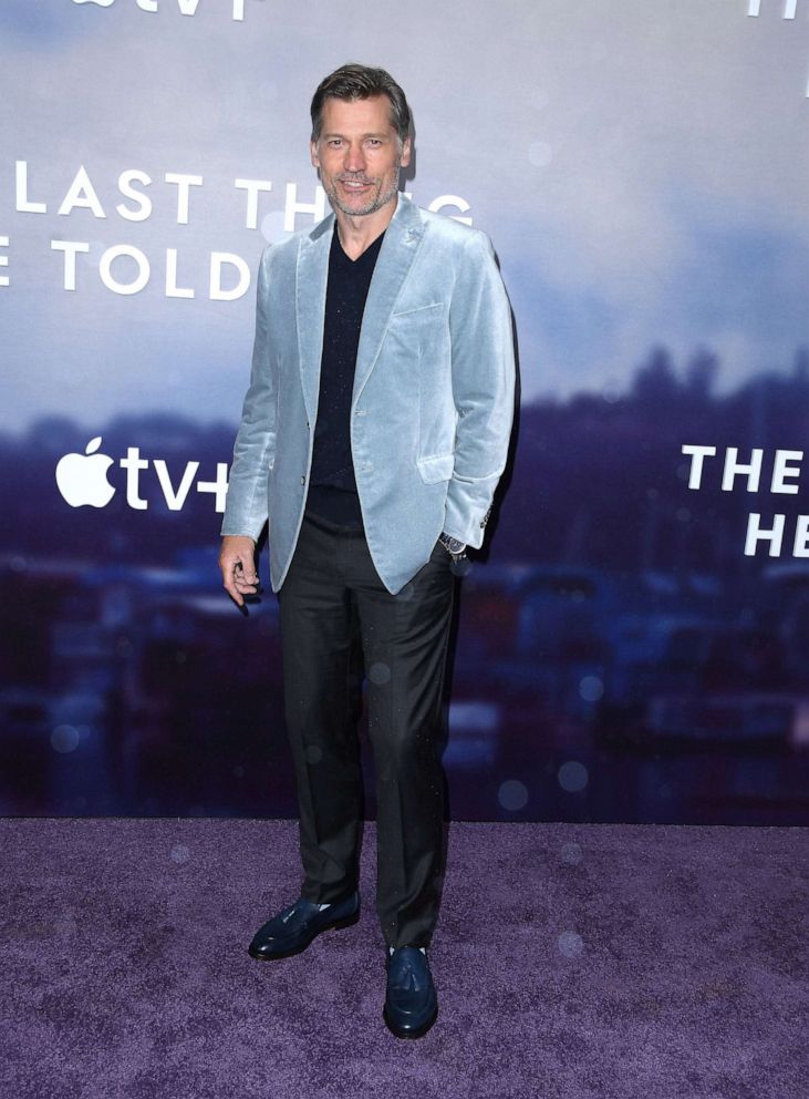 PHOTO: Nikolaj Coster-Waldau arrives at "The Last Thing He Told Me" Premiere at Regency Bruin Theatre on April 13, 2023 in Los Angeles.