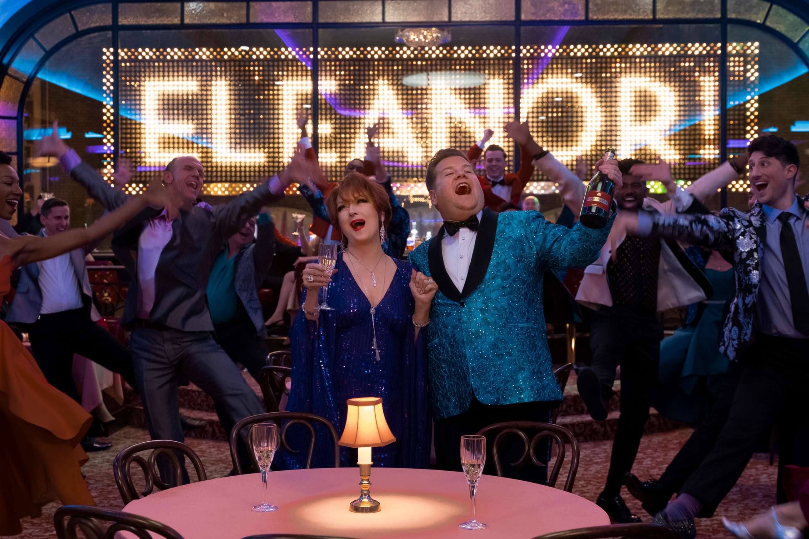 PHOTO: Meryl Streep and James Corden in a scene from "The Prom."