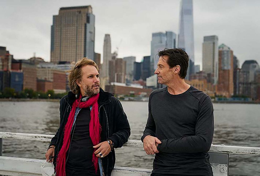 PHOTO: Florian Zeller, writer/director of "The Son," with Hugh Jackman.