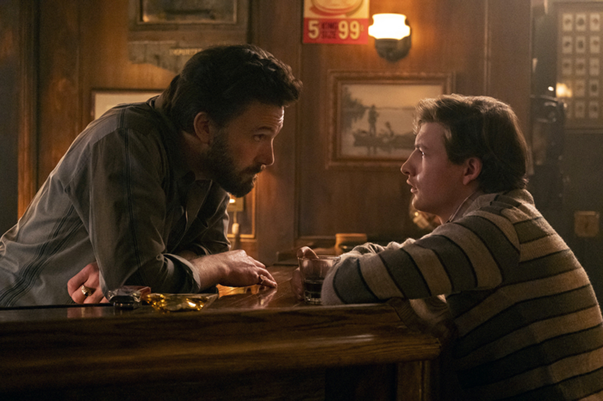 PHOTO: Ben Affleck and Tye Sheridan in a scene from "The Tender Bar."