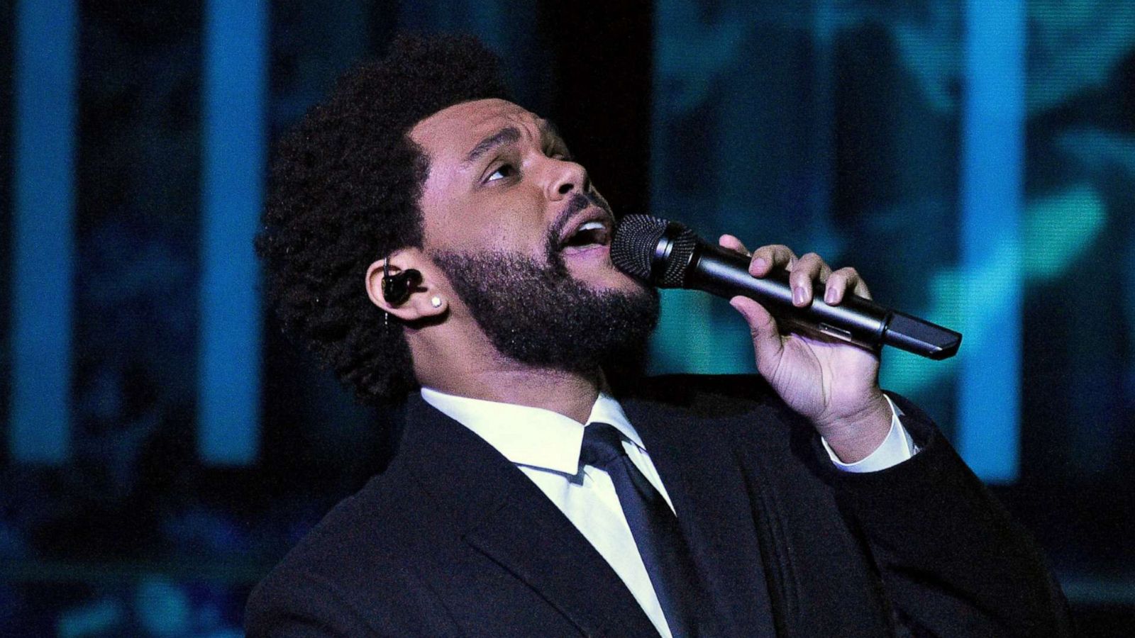 PHOTO: The Weeknd performs onstage at the 2021 iHeartRadio Music Awards at The Dolby Theatre in Los Angeles, May 27, 2021.