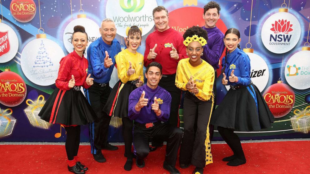 PHOTO: The Wiggles pose on the red carpet at The Royal Botanic Gardens on Dec. 17, 2022, in Sydney, Australia.