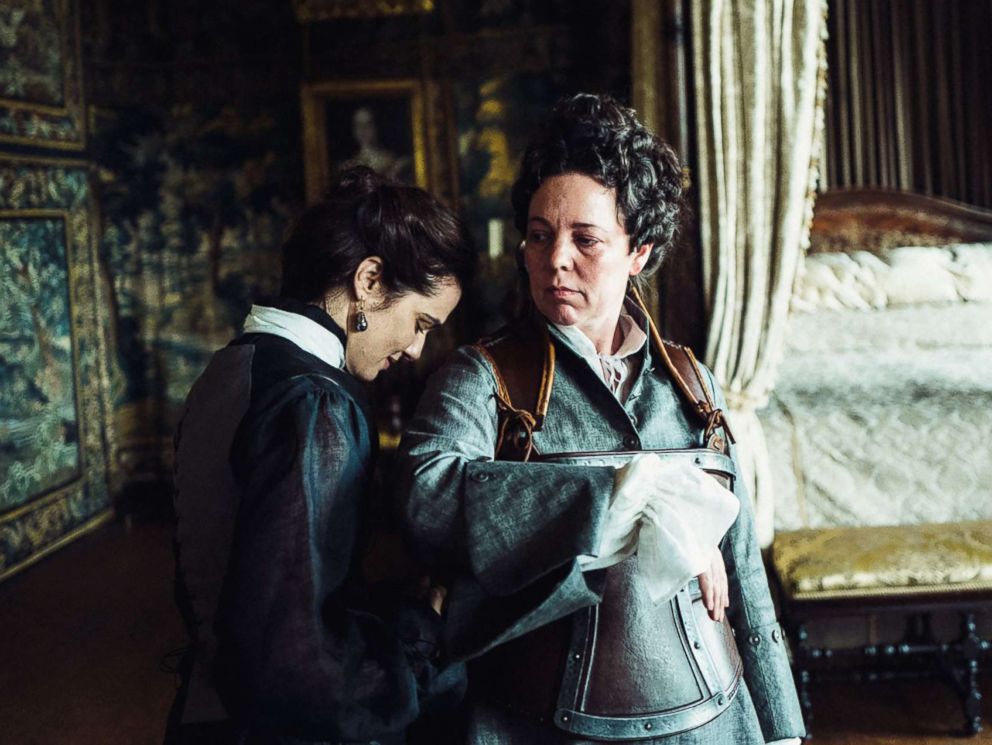 PHOTO: Rachel Weisz and Olivia Colman in the film, The Favourite.