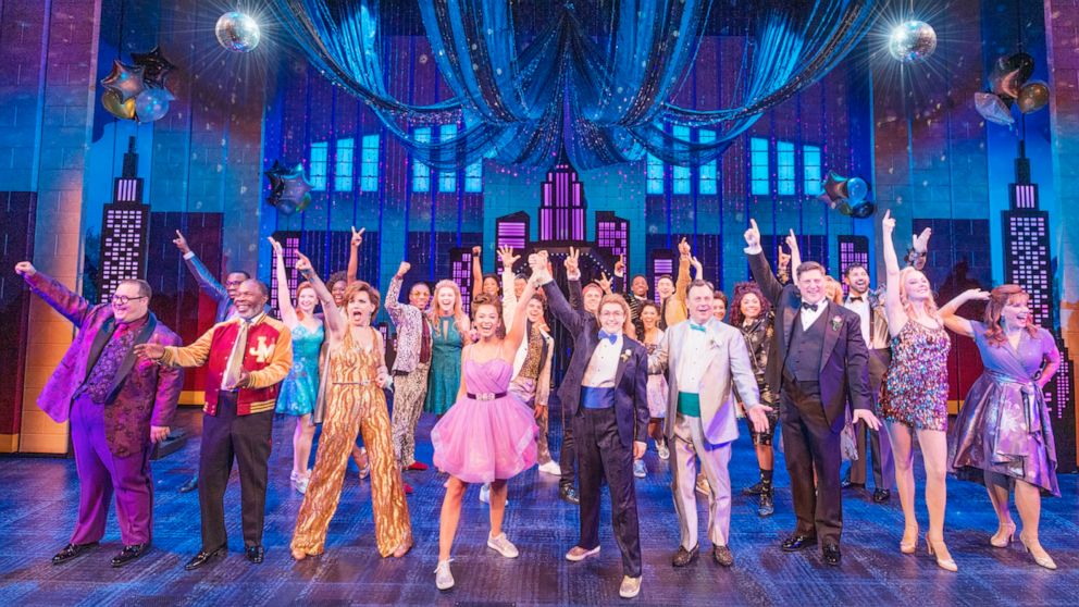 The cast of “The Prom” musical on Broadway.
