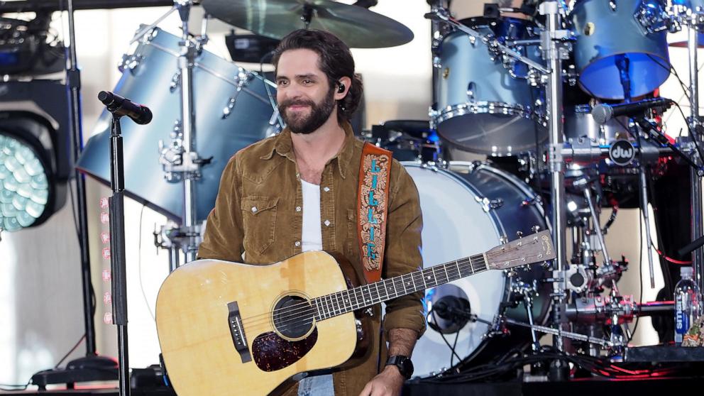 PHOTO: In this Aug. 23, 2024, file photo, Thomas Rhett performs in New York.