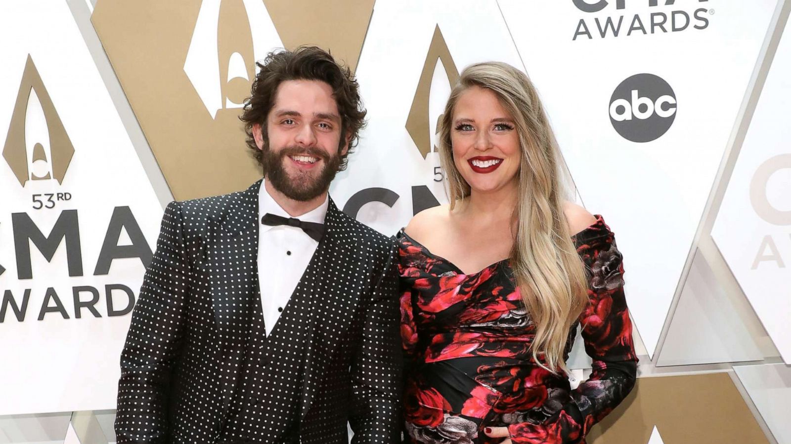 PHOTO: Thomas Rhett, Willa Akins, Ada Akins, and Lauren Akins attend the 53nd annual CMA Awards at Bridgestone Arena, Nov. 13, 2019, in Nashville, Tenn.