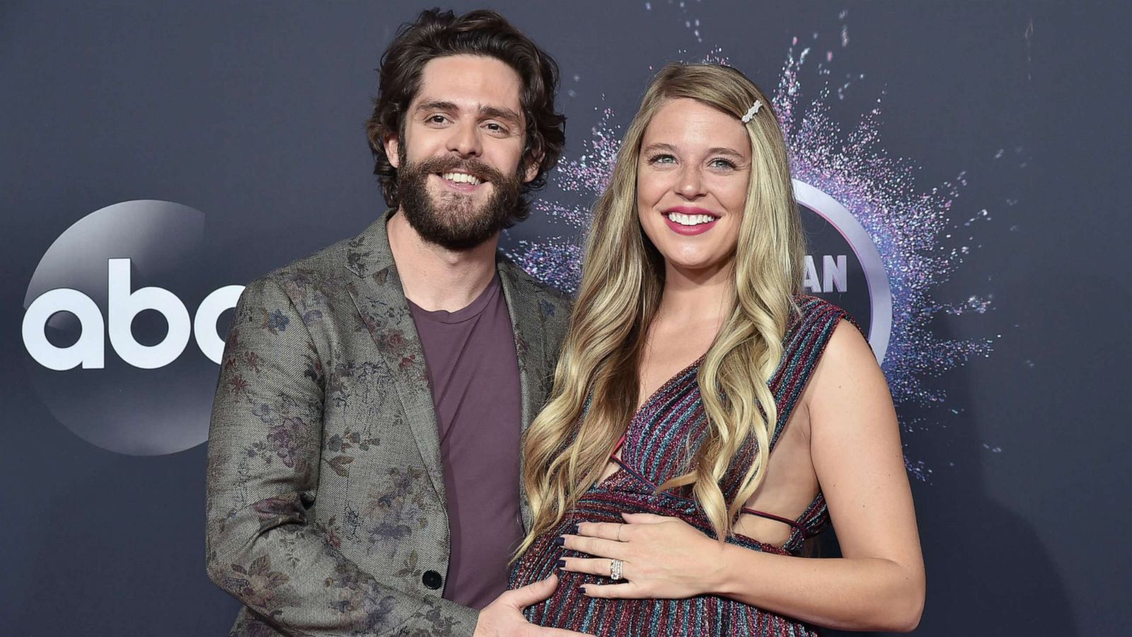 PHOTO: Thomas Rhett and Lauren Akins attend 47th Annual AMA Awards at Microsoft Theater, Nov. 24, 2019.