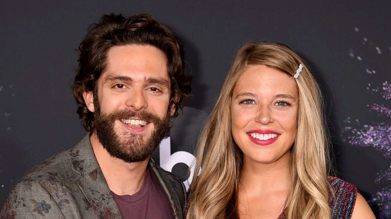 PHOTO: Thomas Rhett and Lauren Akins attend the 2019 American Music Awards on November 24, 2019 in Los Angeles.