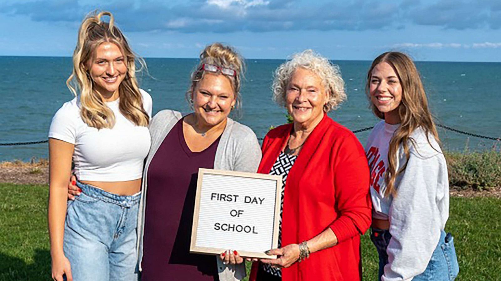 PHOTO: This fall, Carthage College in Kenosha, Wisconsin is welcoming members of three generations of the same family to campus ? Mia Carter, Amy Malczewski, Christy Schwan, and Samantha Malczewski.