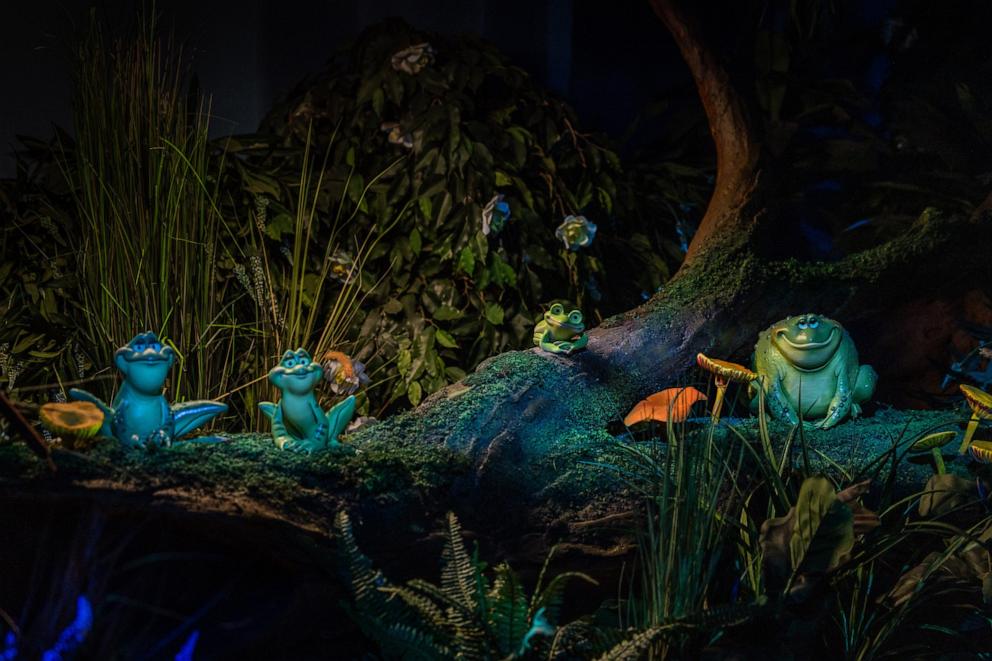 PHOTO: A first look at the audio-animatronic critter charaters, part of Tiana’s Bayou Adventure.