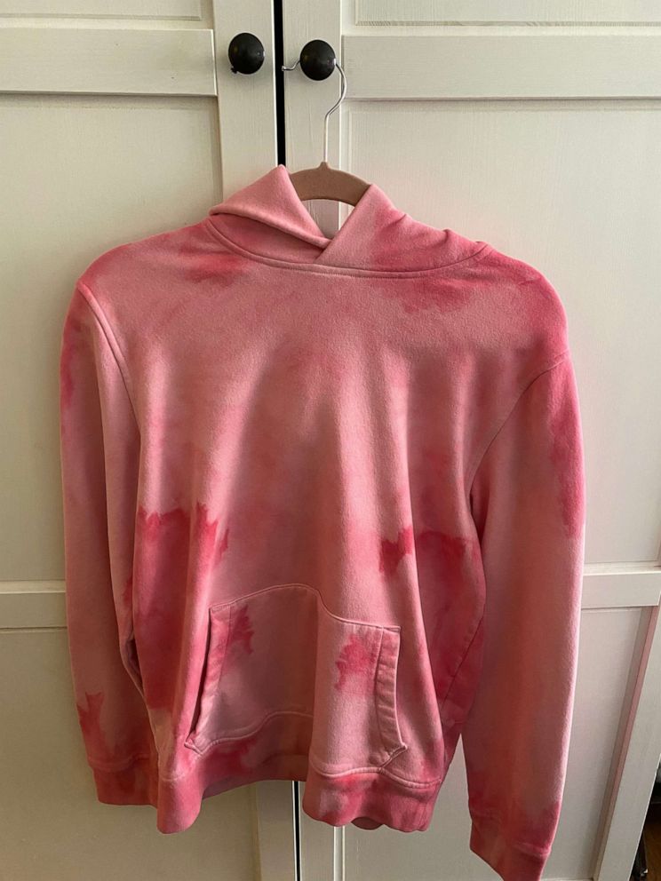 PHOTO: Upcycle old clothes by giving them the tie-dye treatment, just like this old sweatshirt.
