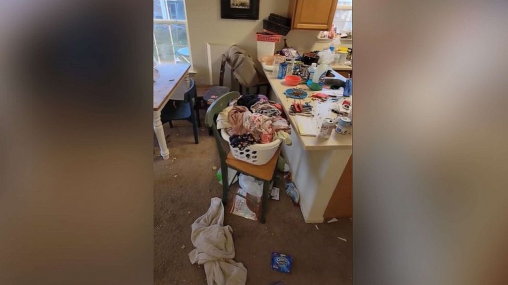 PHOTO:  Brianna James doesn't shy away from sharing the reality of her messy home on social media.