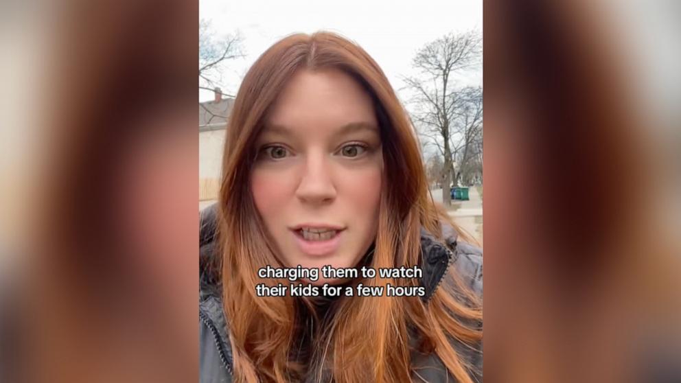 PHOTO: TikTok user Kaitlyn Wilson shared a video post that sparked a debate about parents paying family members to babysit their children.