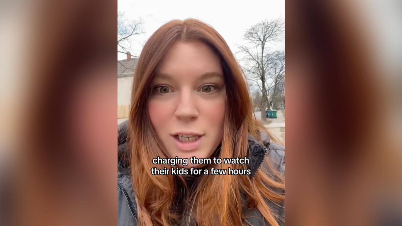 PHOTO: TikTok user Kaitlyn Wilson shared a video post that sparked a debate about parents paying family members to babysit their children.