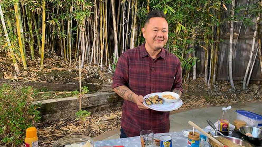 VIDEO: Make chef Jet Tila’s take on the Thai classic, chicken satay with peanut sauce
