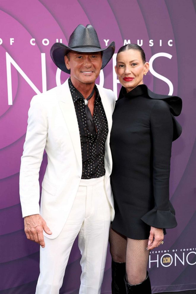 PHOTO:Tim McGraw and Faith Hill attend the 16th Annual Academy of Country Music Honors at Ryman Auditorium on Aug. 23, 2023, in Nashville, Tenn.