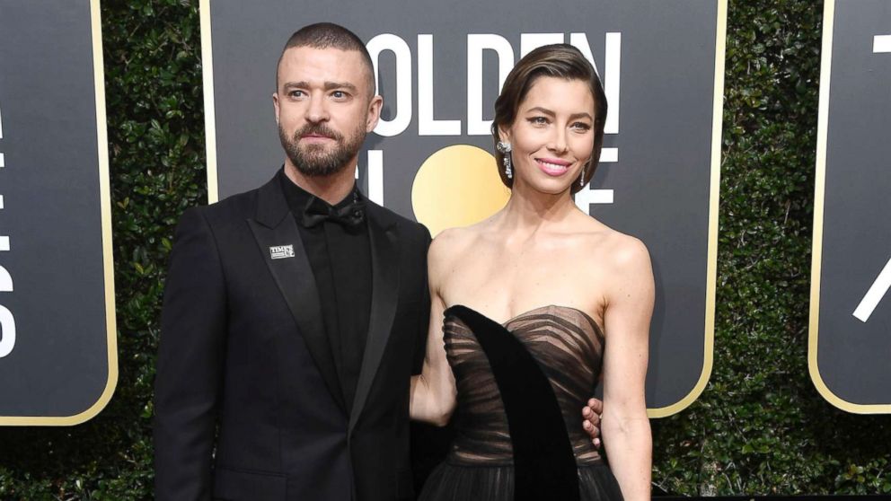 Justin Timberlake and Jessica Biel attend The 75th Annual Golden Globe Awards at The Beverly Hilton Hotel in this Jan. 7, 2018 file photo in Beverly Hills, Calif.