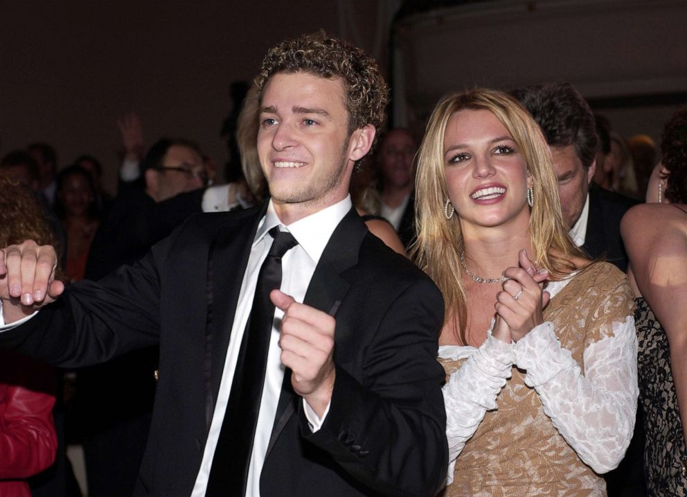 PHOTO: Justin Timberlake and Britney Spears the Grammy Awards, Feb. 26, 2002, in Beverly Hills, Calif.