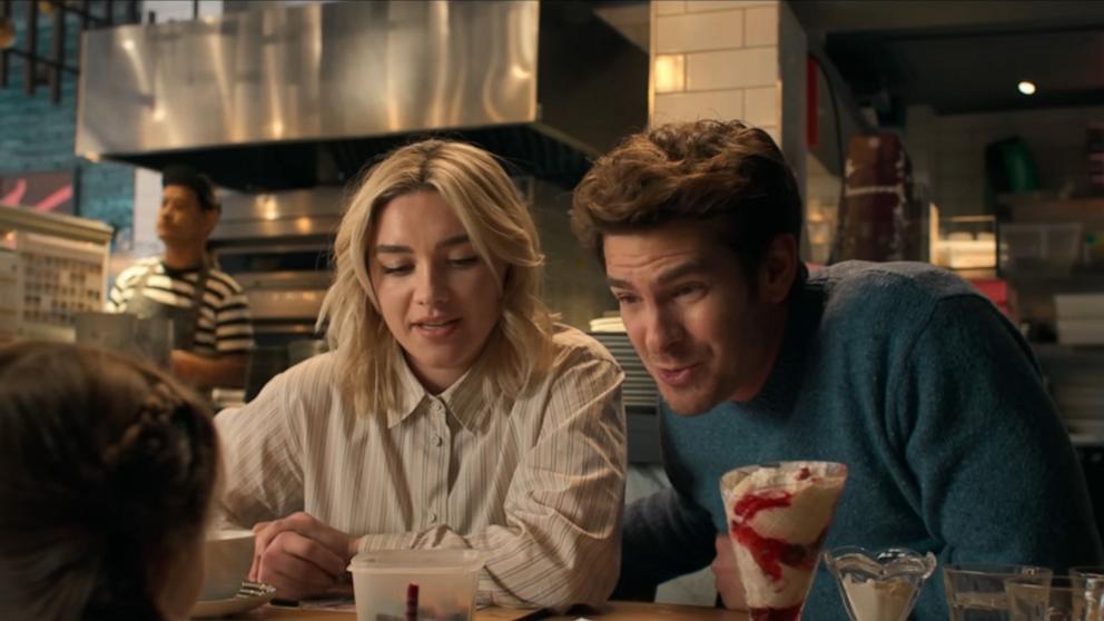 PHOTO: Florence Pugh and Andrew Garfield in "We Live in Time," 2024.