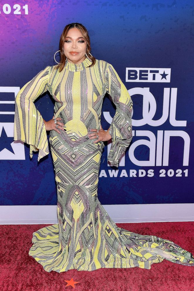 PHOTO: Tisha Campbell attends The 2021 Soul Train Awards presented by BET at the world famous Apollo theater in New York City on Nov. 20, 2021.