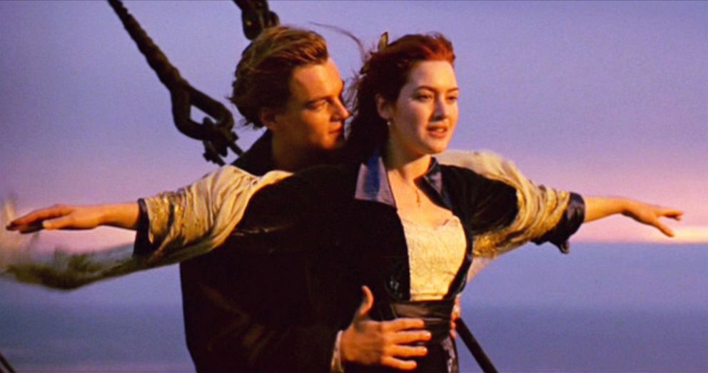 PHOTO: Leonardo DiCaprio as Jack and Kate Winslet as Rose appear in the movie "Titanic."