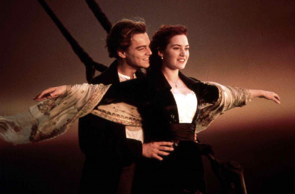 PHOTO: Leonardo DiCaprio and Kate Winslet in a scene from the film "Titanic," 1997.