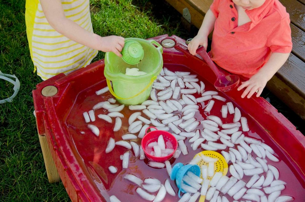 PHOTO: Ice sensory table from Busy Toddler.