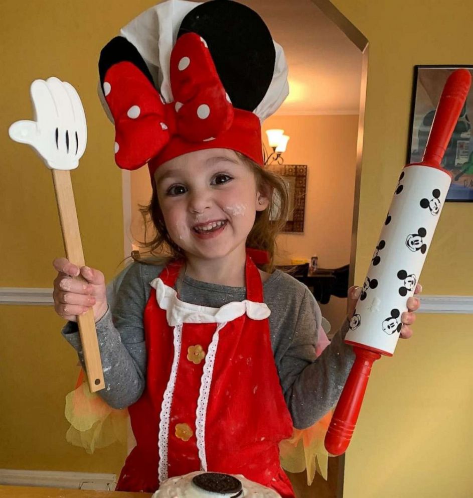 PHOTO: Mia Villa has been perfecting her famous chocolate chip cookies since she was 18 months old. She's whipped up over 1,000 cookies and delivers them to hospital staff, supermarket employees, veterinarians and fire and police departments in New York. 