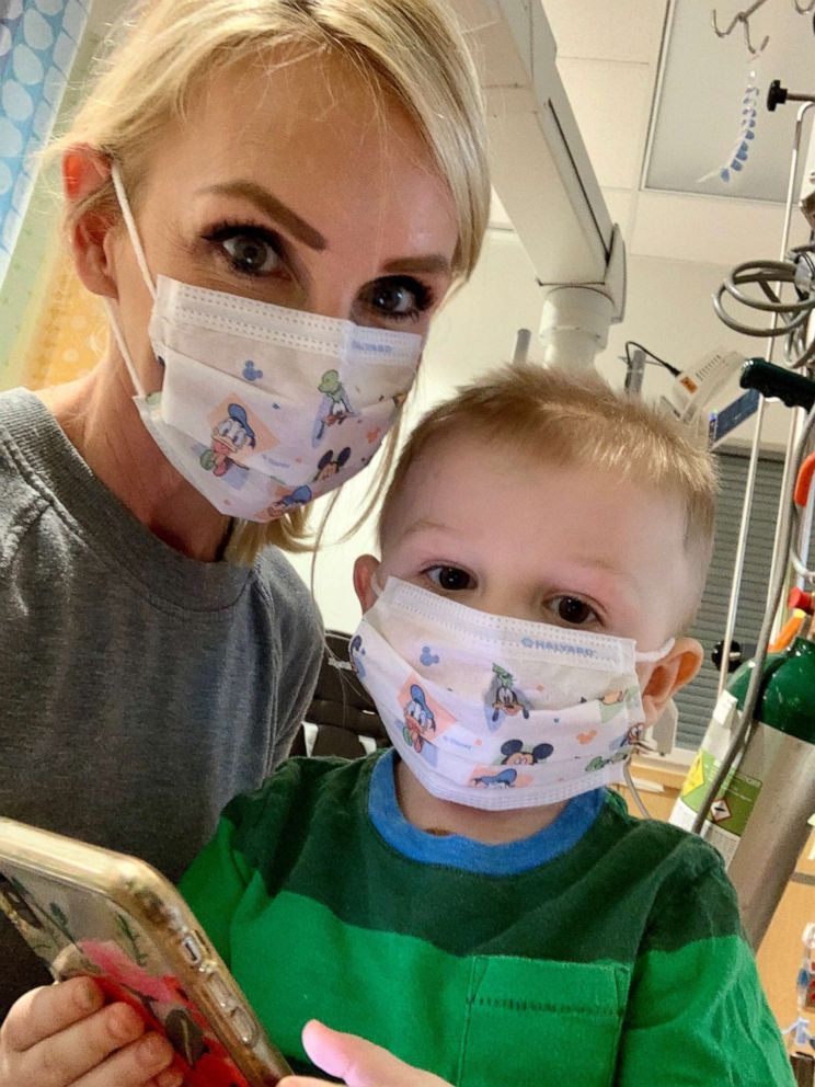 PHOTO: Barron Shoemaker of Temple, Texas, underwent surgery March 24 at Texas Children's Hospital. Here, he is photographed with his mother, Ashley Shoemaker.