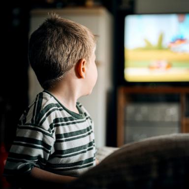 PHOTO: Stock photo of a child watching TV.