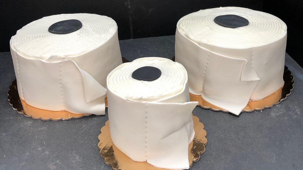 PHOTO: Traub's Bakery is selling toilet paper cakes, hoping to bring costumers smiles during an uncertain time.