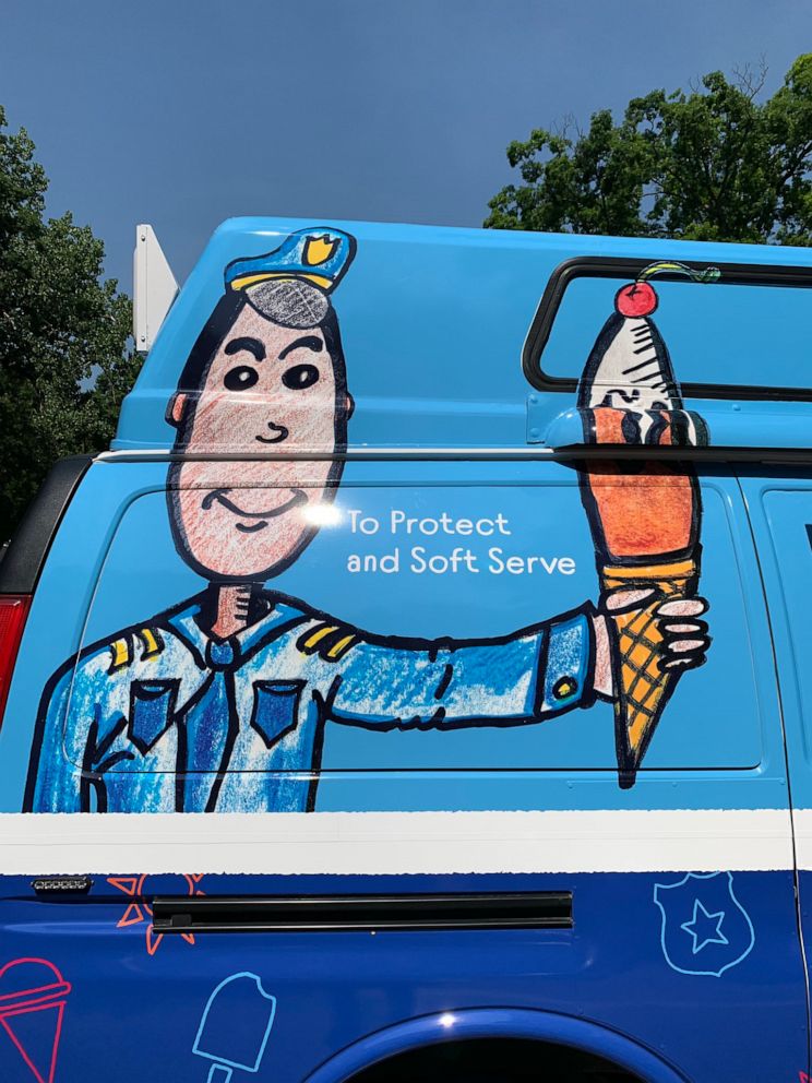 PHOTO: Toledo police department buys ice cream truck to deliver ice cream to the community.