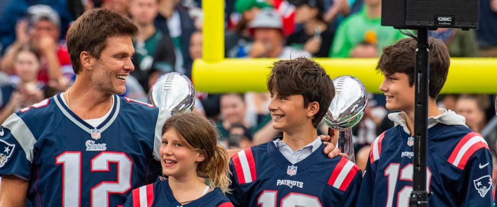 Tom Brady's 3 Kids Were By His Side During Special Patriots Ceremony