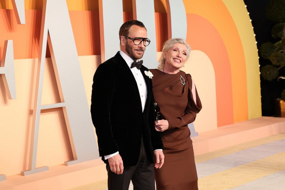 PHOTO: Tom Ford and Debbie Harry attend the 2025 Vanity Fair Oscar Party, Mar. 02, 2025, in Beverly Hills, Calif.