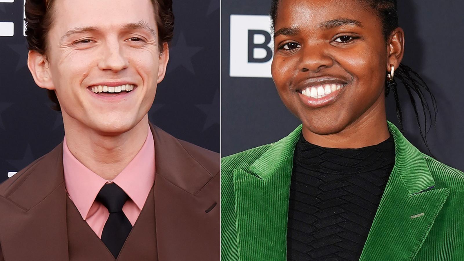 PHOTO: Tom Holland and Francesca Amewudah-Rivers.