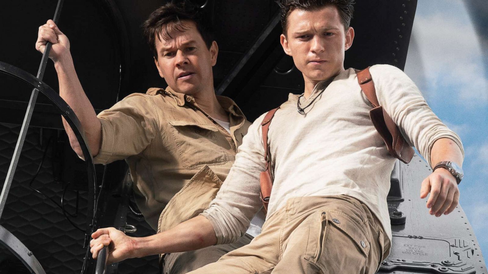 PHOTO: Mark Wahlberg stars as Victor "Sully" Sullivan and Tom Holland is Nathan Drake in Columbia Pictures's "Uncharted."