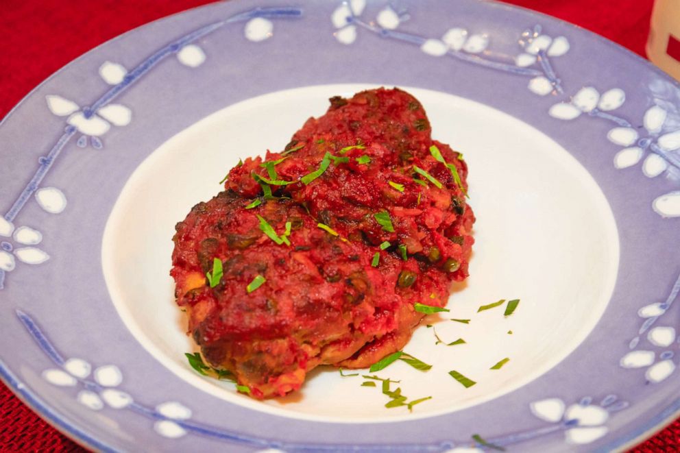 PHOTO: Tomato braised chicken thighs made by Gail Simmons.