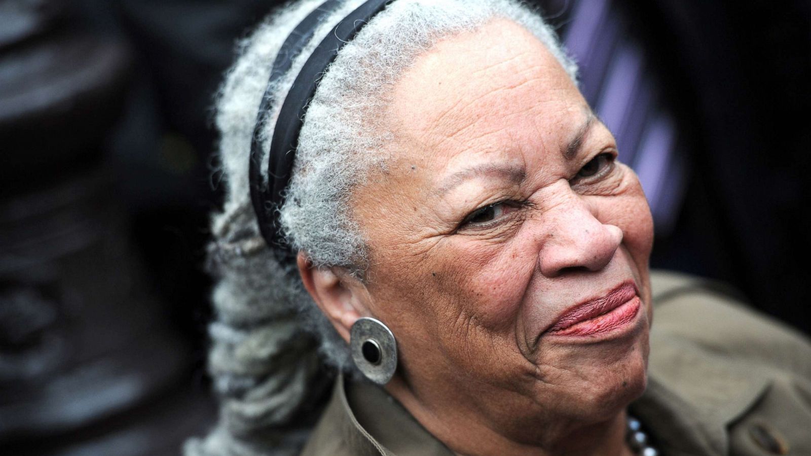 PHOTO: Toni Morrison attends the unveiling ceremony of a memorial bench marking the abolition of slavery in Paris, Nov. 5, 2010, in Paris.