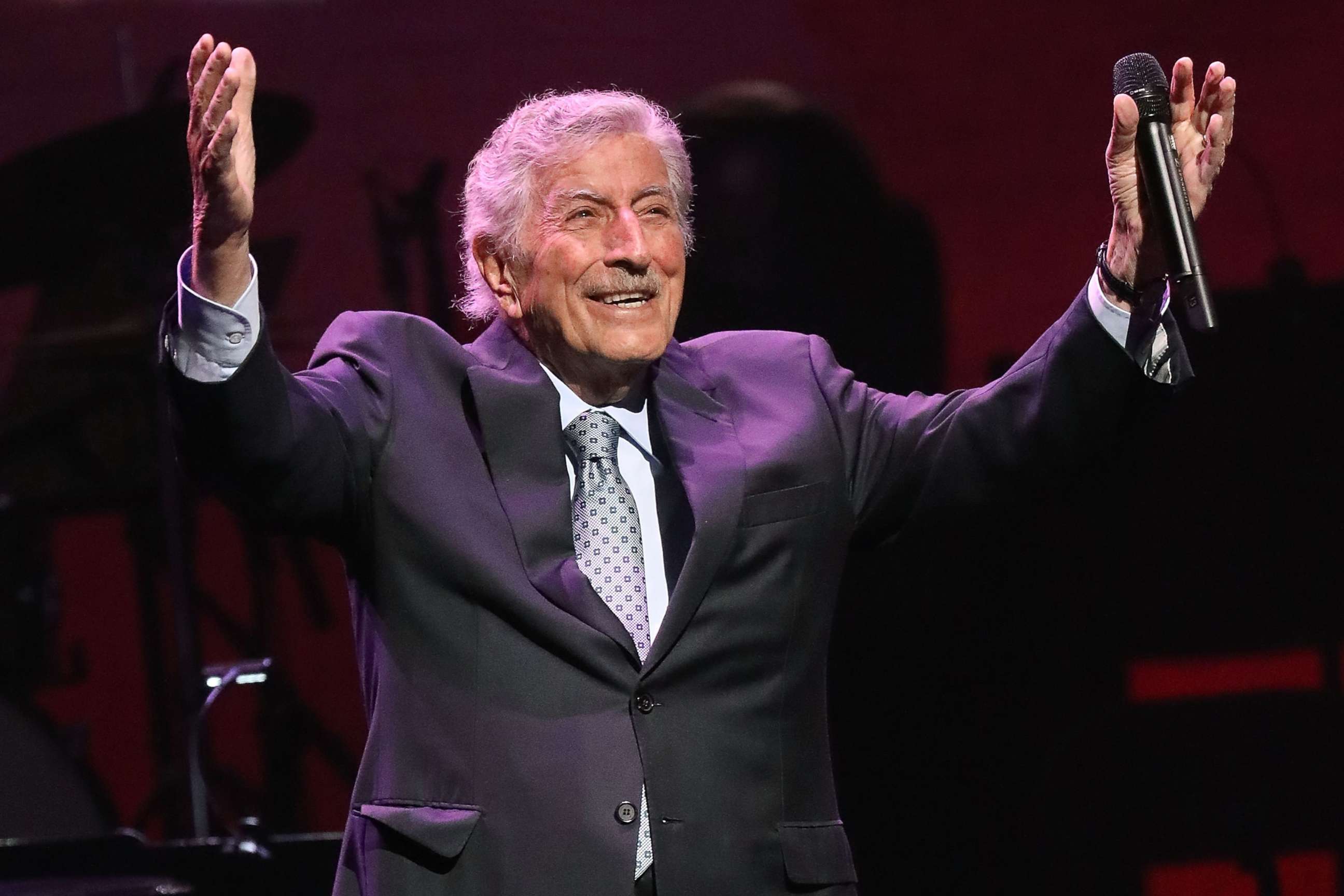 PHOTO: Tony Bennett performs during the 17th annual "A Great Night in Harlem" at The Apollo Theater on April 4, 2019, in New York.