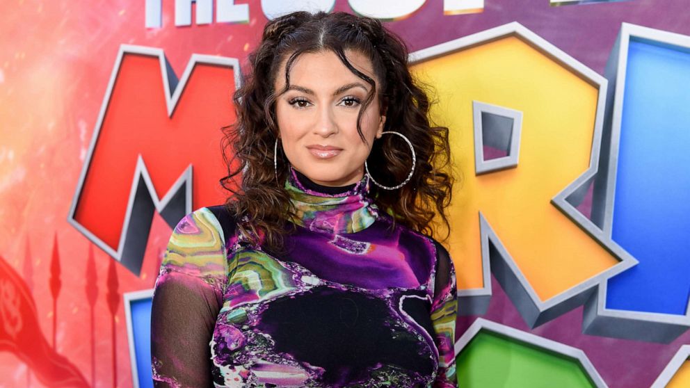 PHOTO: Tori Kelly at the premiere of "The Super Mario Bros. Movie" held at Regal L.A. Live on April 1, 2023 in Los Angeles.