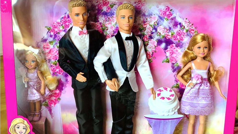 PHOTO: When engaged couple Matt Jacobi and Nick Caprio couldn't find a same-sex Barbie wedding couple to gift their niece, they made their own.