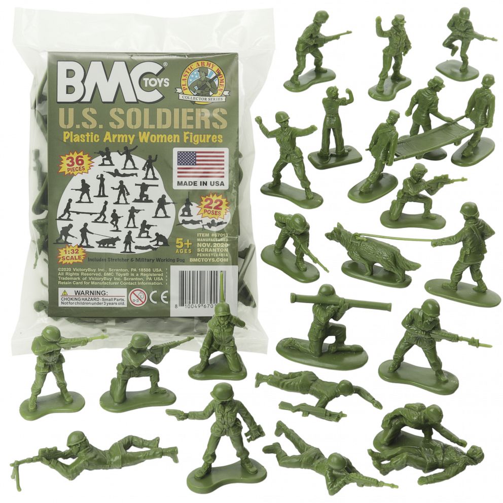 PHOTO: BMC Toys' plastic Army women figures are pictured here.