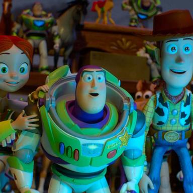 PHOTO: Jessie, Buzz Lightyear, and Woody in Disney and Pixar's "Toy Story 5."