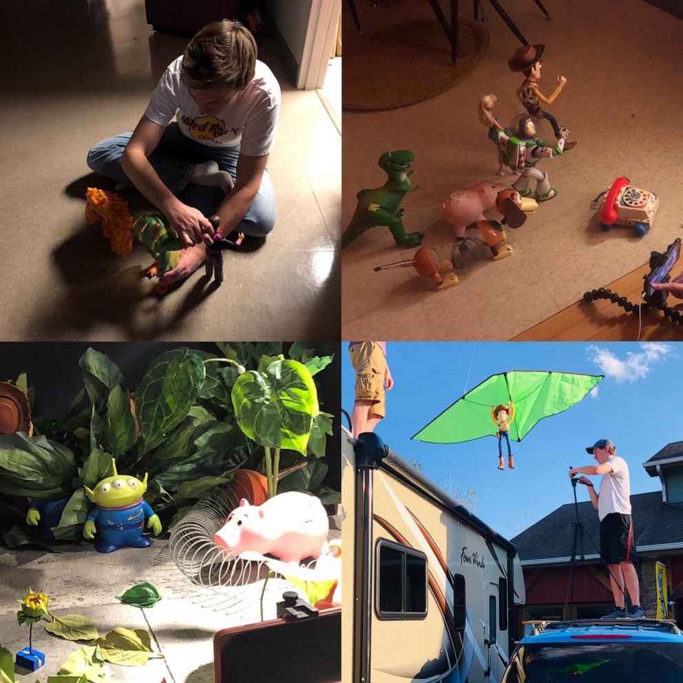 PHOTO: Behind-the-scenes of the stop motion filmmaking during Toy Story 3 IRL.