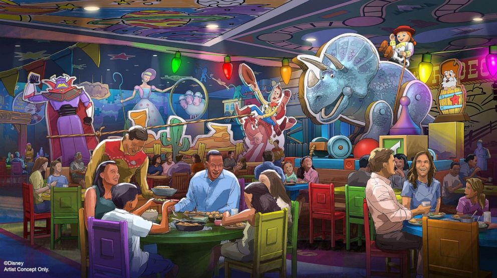 PHOTO: A rendering of the new restaurant coming to Toy Story Land, Roundup Rodeo BBQ. 