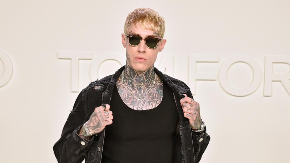 PHOTO: Trace Cyrus attends the Tom Ford AW/20 Fashion Show at Milk Studios, Feb. 7, 2020, in Los Angeles.