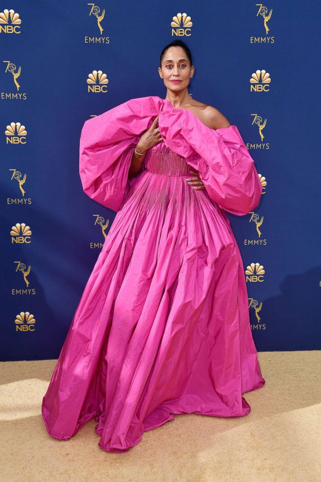 PHOTO: Tracee Ellis Ross attends the 70th Emmy Awards at Microsoft Theater, Sept. 17, 2018, in Los Angeles.